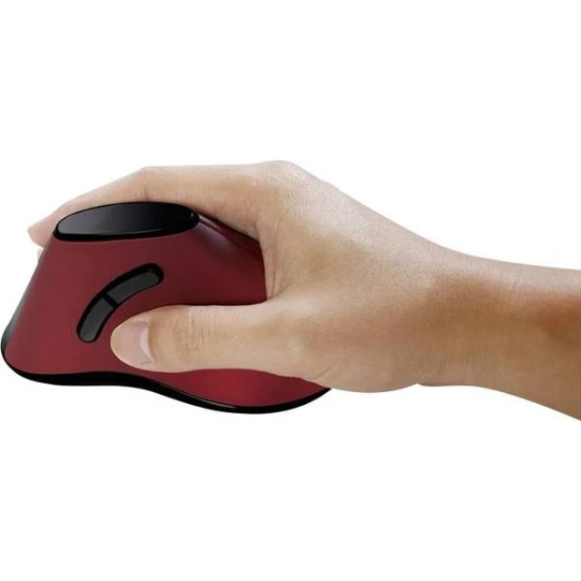 Миша LogiLink ID0159 бездротова оптична ергономічна вертикальна Red (4052792045680)