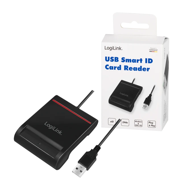 Зовнішній картрідер LogiLink CR0047 USB 2.0 для ID-карток (4052792062298)