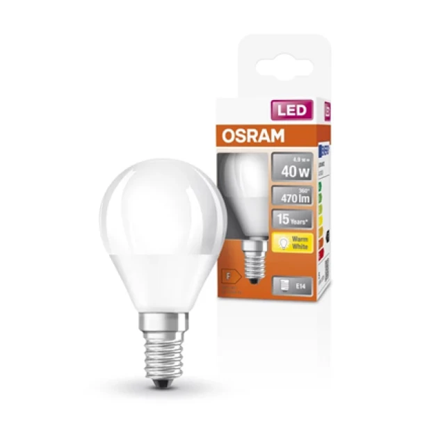 Лампа Osram Parathom Classic P LED E14 4,9 Вт 827 Warm White (4058075431096)