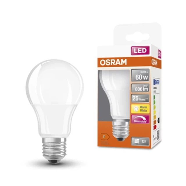 Лампа Osram Parathom Classic LED E27 8,8 Вт 827 Warm White диммована (4058075433861)