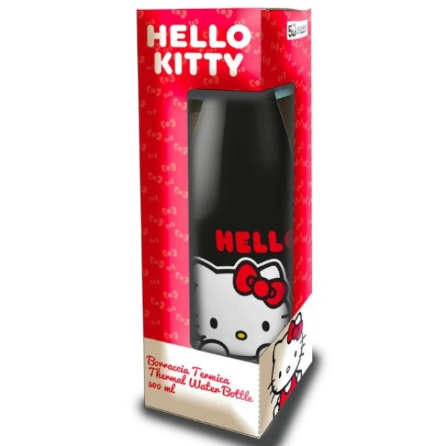 Пляшка для води Coriex Hello Kitty 500ml Black (10684)