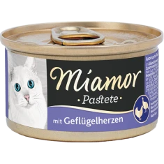 Вологий корм для котів Miamor з серцями птиці 85 г (42017073)