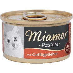 Вологий корм для котів Miamor Pastete з печінкою птиці 85 г (42017110)