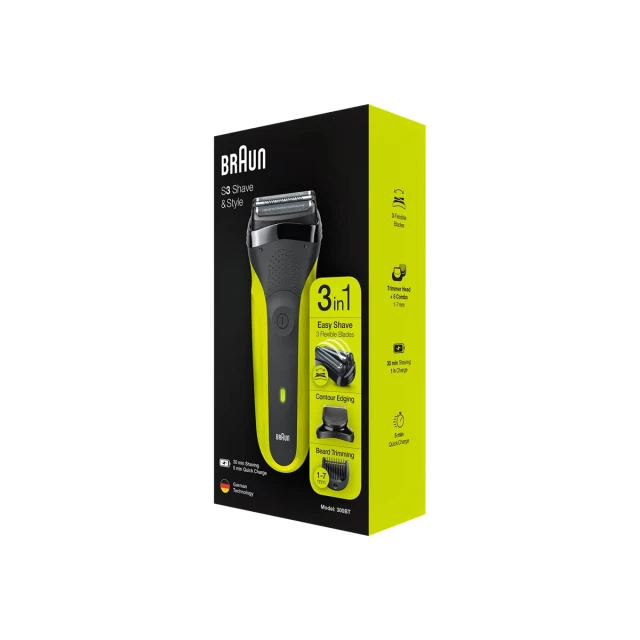 Електробритва Braun 300BT Shave&Style 30 хв Black (4210201276357)