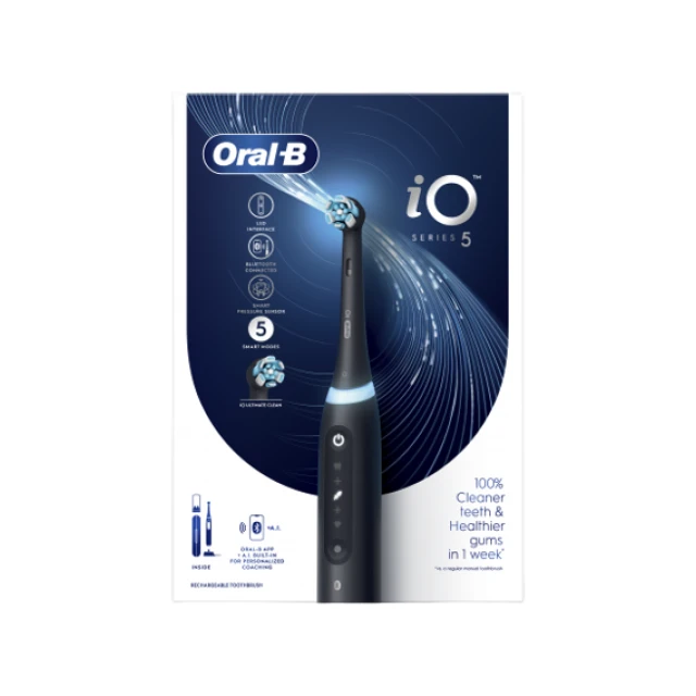 Електрична зубна щітка Oral-B iO5 Matt Black (4210201415367)