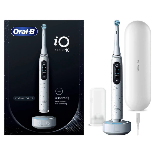 Електрична зубна щітка Oral-B iO Series 10 7 режимів Stardust White (4210201435457)