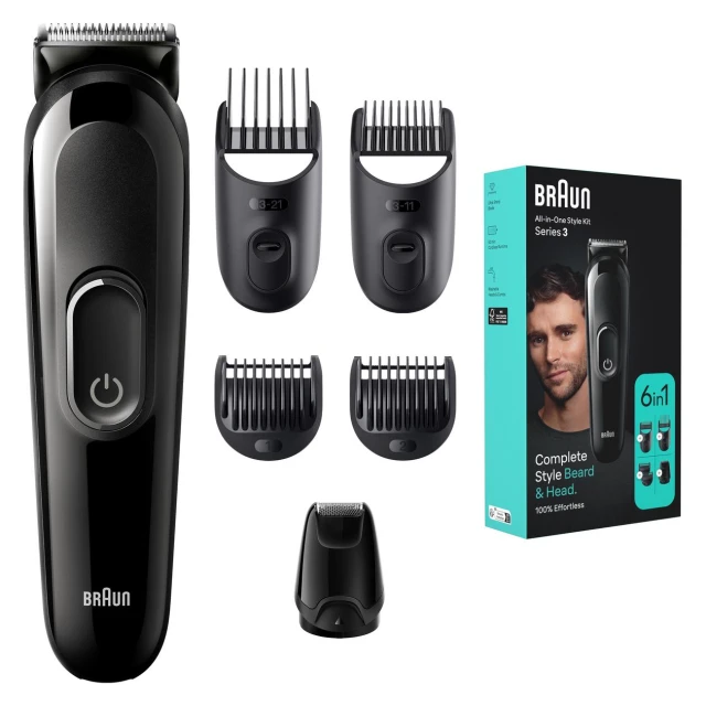 Тример Braun 6 в 1 MGK3410 13 рівнів Black (4210201446613)