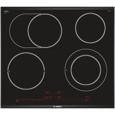 Варильна поверхня Bosch PKN675DP1D Serie 8 керамічна 60 см 4 конфорки PowerBoost Black (4242002830940)