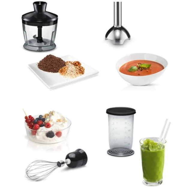 Блендер занурювальний Bosch CleverMixx MSM2650B 600 Вт Black (4242002921808)