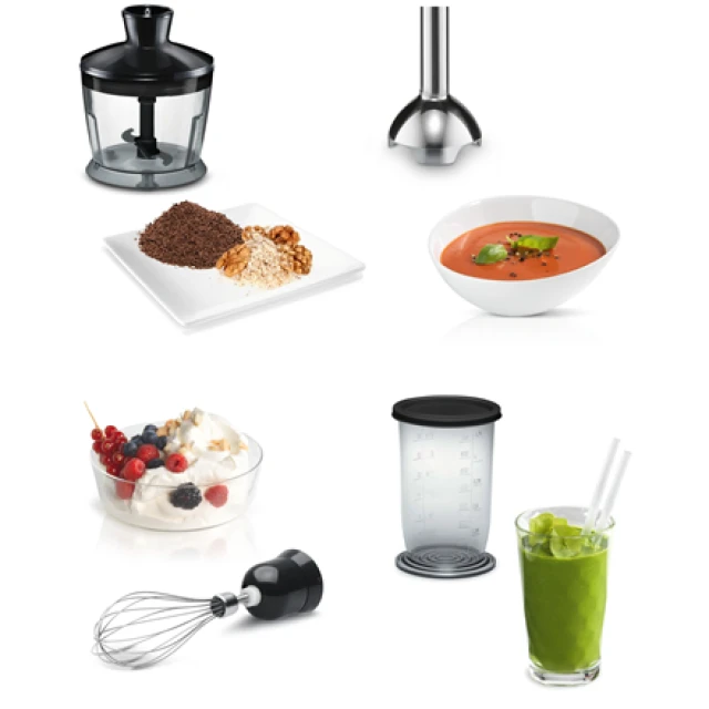 Блендер занурювальний Bosch CleverMixx MSM2650B 600 Вт Black (4242002921808)