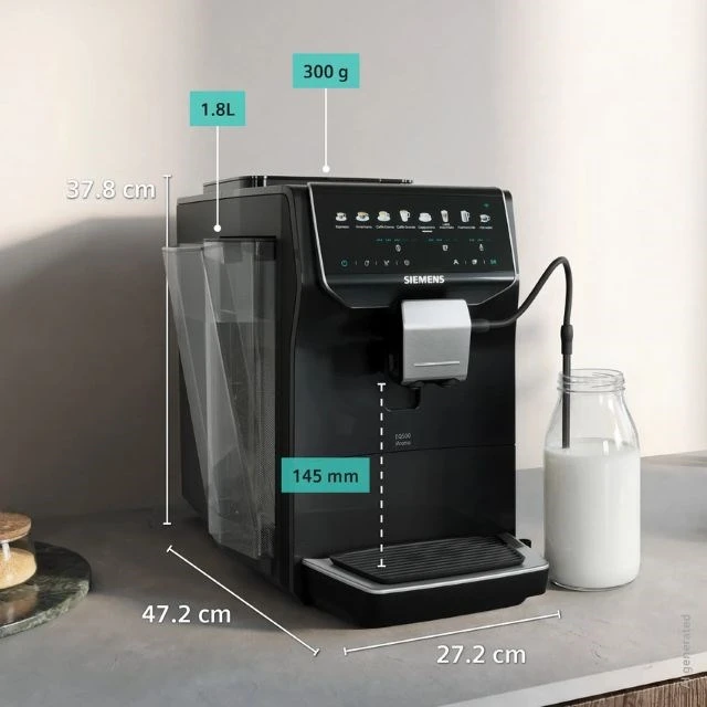 Кавомашина автоматична Siemens EQ500 iAroma TP553E07 15 bar Piano Black (4242003973929)