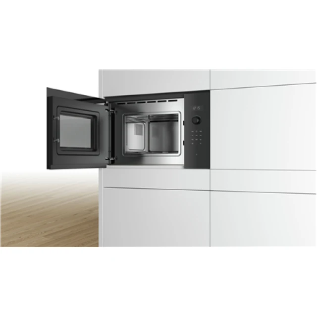 Мікрохвильова піч Bosch BFL524MB0 вбудована 20 л 800 Вт Black (4242005038763)