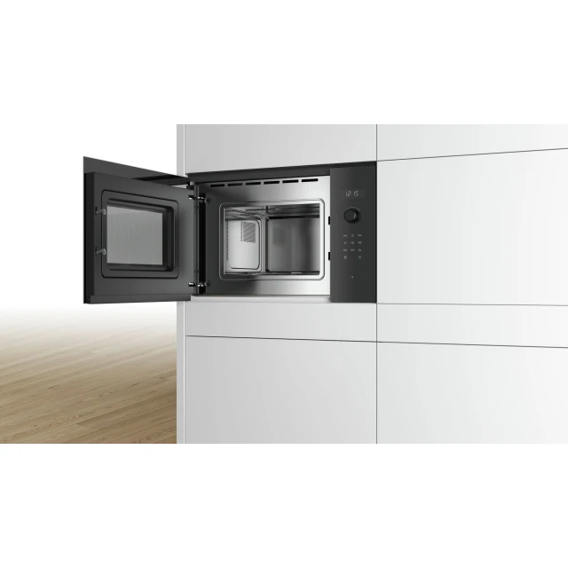 Мікрохвильова піч Bosch BFL524MB0 вбудована 20 л 800 Вт Black (4242005038763)