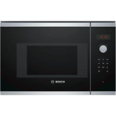 Мікрохвильова піч Bosch BFL523MS0 вбудована 20 л 800 Вт Silver (4242005038855)