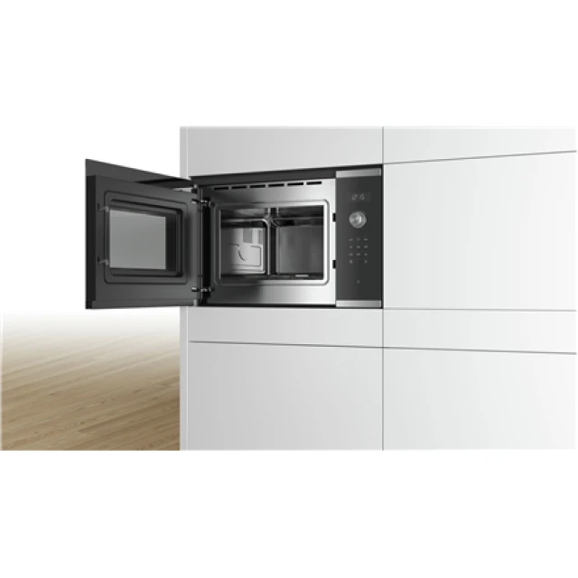 Мікрохвильова піч Bosch BFL554MS0 вбудована 31,5 л 900 Вт Silver (4242005038954)