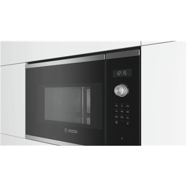 Мікрохвильова піч Bosch BFL554MS0 вбудована 31,5 л 900 Вт Silver (4242005038954)