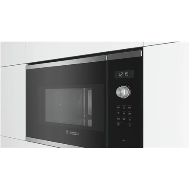Мікрохвильова піч Bosch BFL554MS0 вбудована 31,5 л 900 Вт Silver (4242005038954)