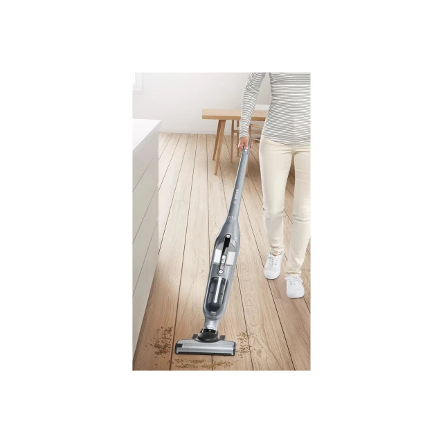 Пилосос Bosch BCH3P210 Series 4 акумуляторний вертикальний 21.6 V Silver (4242005110728)