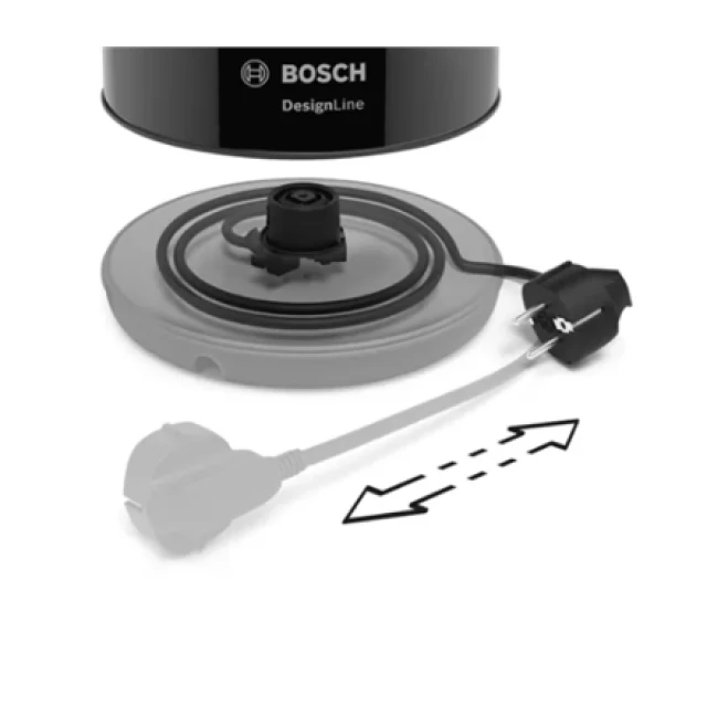 Електрочайник Bosch DesignLine TWK3P423 1.7 л Black (4242005188048)