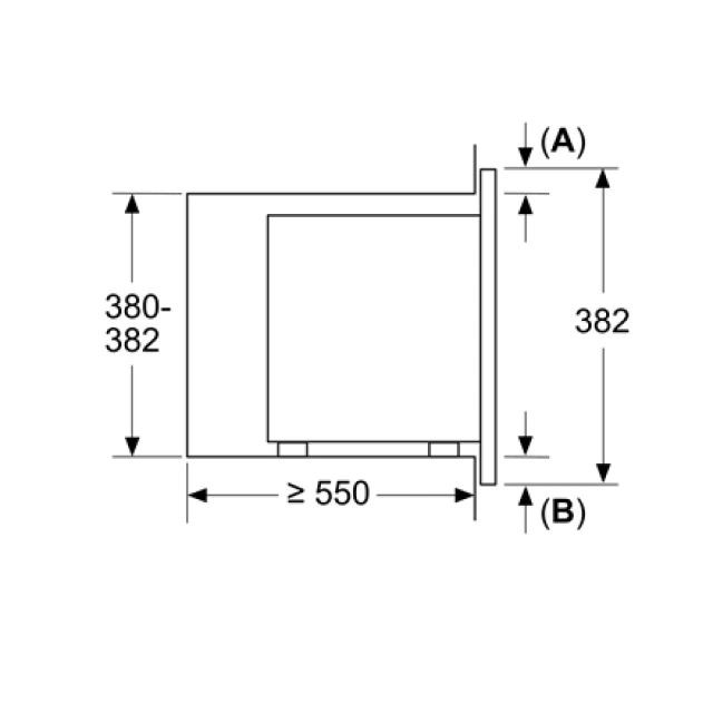 Мікрохвильова піч Bosch BFL623MS3 вбудована 20л 800W (4242005290833)