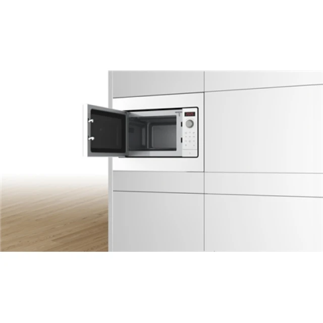 Мікрохвильова піч Bosch BFL523MW3 вбудована 800W White (4242005291212)