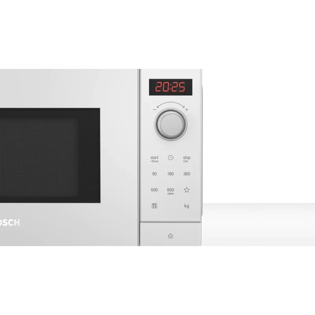 Мікрохвильова піч Bosch FFL023MW0 800 Вт окремостояча White (4242005296729)