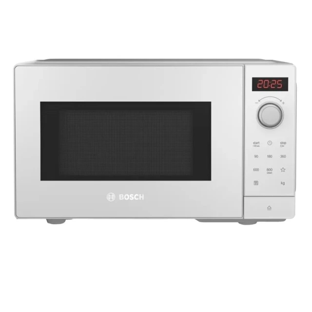 Мікрохвильова піч Bosch FFL023MW0 800 Вт окремостояча White (4242005296729)