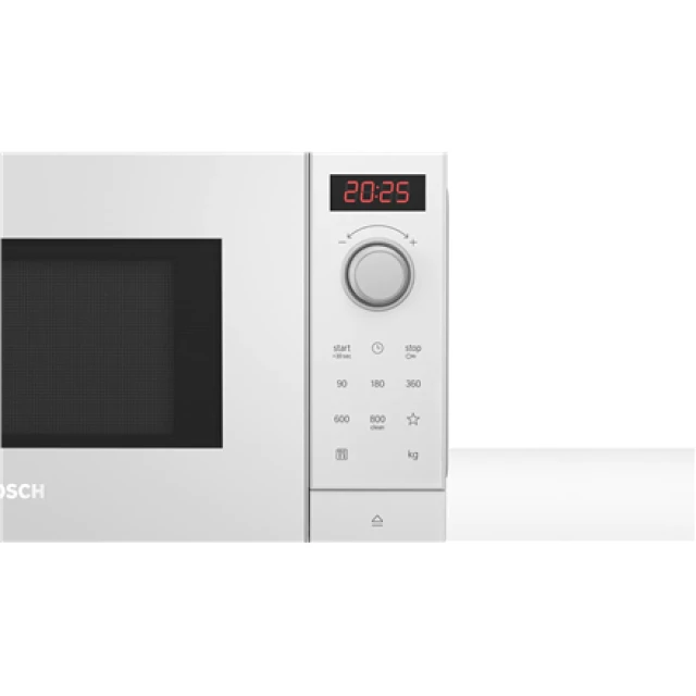 Мікрохвильова піч Bosch FFL023MW0 800 Вт окремостояча White (4242005296729)