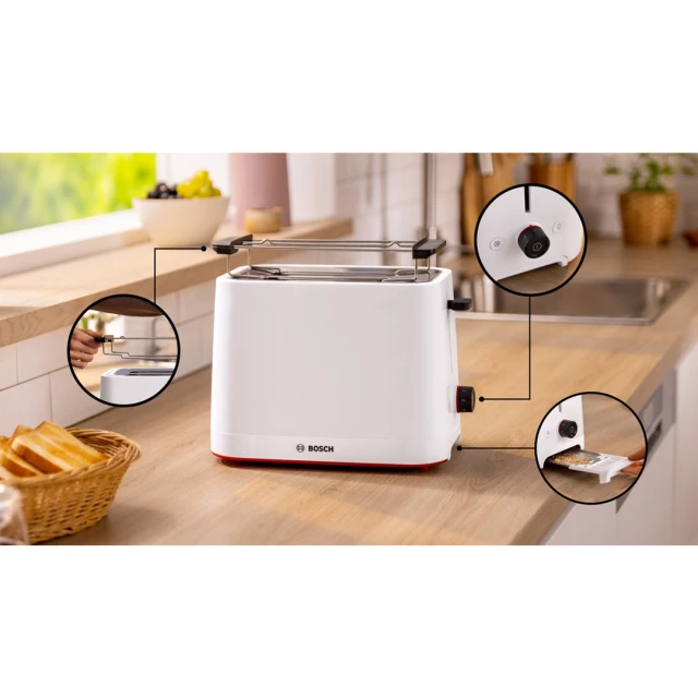 Тостер Bosch My Moment TAT3M121 White (4242005403028)