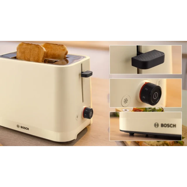 Тостер Bosch TAT3M127 MyMoment 2 слота Beige (4242005403073)