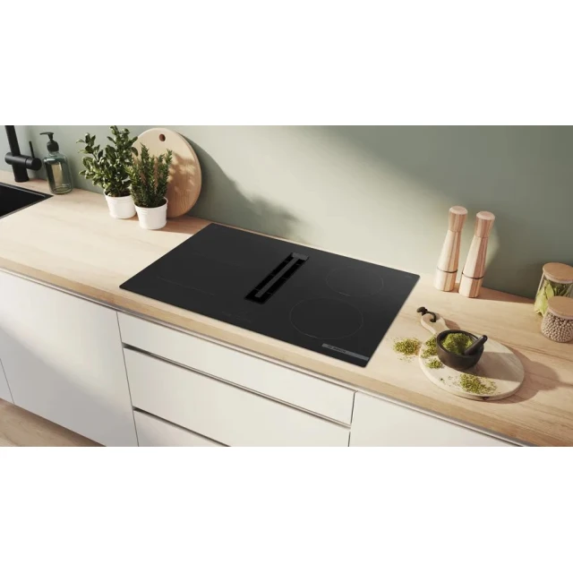 Індукційна варильна поверхня з витяжкою Bosch 80 см (PVS811B16E)