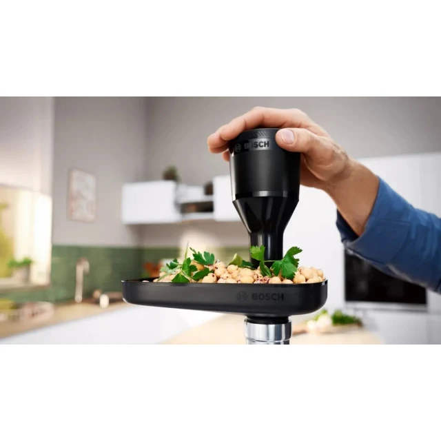 М'ясорубка Bosch MFWS430B Black 2 швидкості продуктивність 2,5 кг/хв (4242005455911)