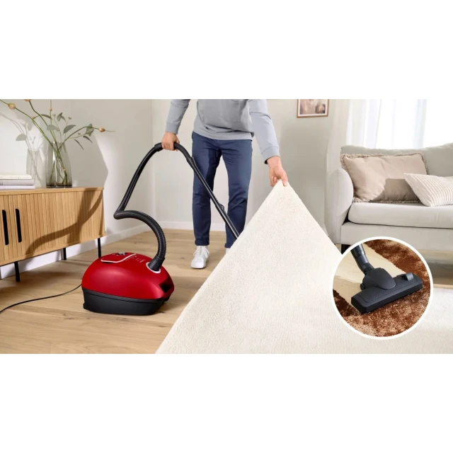 Пилосос мішковий Bosch Serie 4 BGB41PET1 Red (4242005483983)