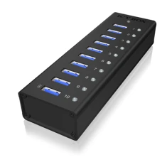 USB-хаб Raidsonic Icy Box IB-AC6110 10 портів USB 3.0 (4250078160441)