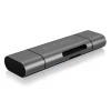Зовнішній картрідер Raidsonic Icy Box IB-CR200-C SD/microSD USB 2.0 Type-C та Type-A OTG Anthracite (4250078164029)