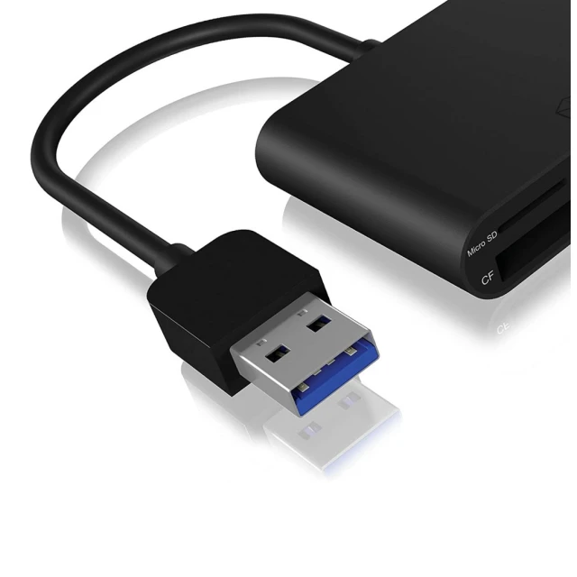 Зовнішній картрідер Raidsonic Icy Box IB-CR301-U3 USB 3.0 3 слоти CF/SD/microSD (4250078166740)
