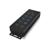 USB-хаб Raidsonic ICY BOX IB-HUB1703-QC3 7 портов USB Type-A промышленный (4250078166849)