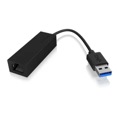 Мережевий адаптер Raidsonic IB-AC501a USB 3.0 to Gigabit Ethernet Black (4250078168843)