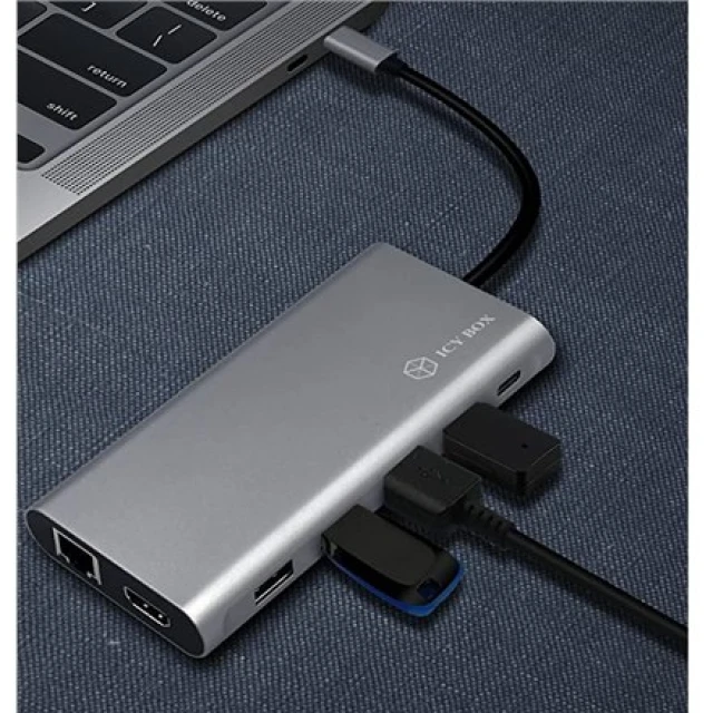 Док-станція Raidsonic Icy Box IB-DK4050-CPD 12-в-1 USB Type-C PD 100 Вт (4250078170525)