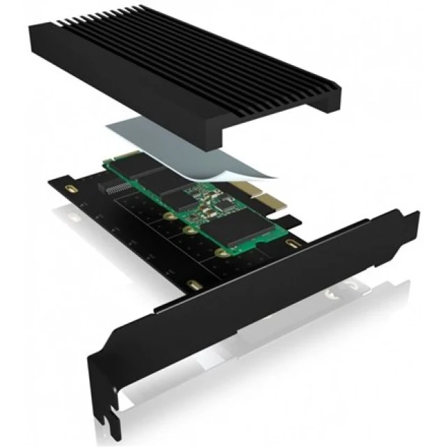 Адаптер Raidsonic ICY BOX IB-PCI208-HS M.2 на PCIe 4.0 x4 Black (4250078171669)