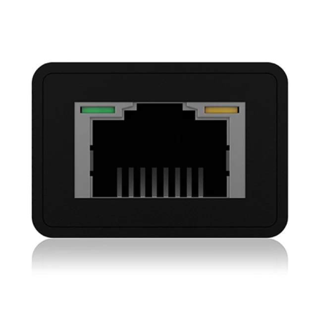 USB-хаб Raidsonic Icy Box IB-HUB1419-LAN 4 порти USB 3.0 Type-A Type-C Gigabit LAN (4250078171805)