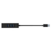 USB-хаб Raidsonic Icy Box IB-HUB1419-LAN 4 порти USB 3.0 Type-A Type-C Gigabit LAN (4250078171805)
