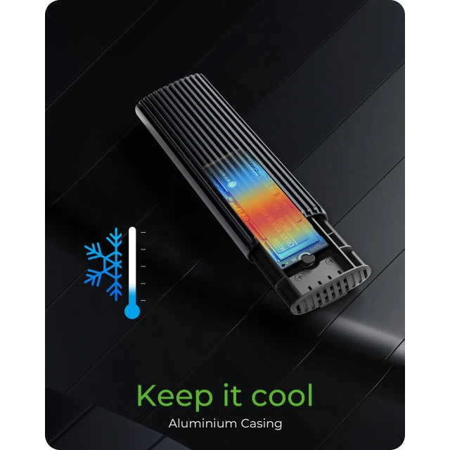 Зовнішній корпус Raidsonic для SSD ICY BOX IB-1808MCT-CU31 M.2 NVMe/SATA USB Type-C (4250078174608)