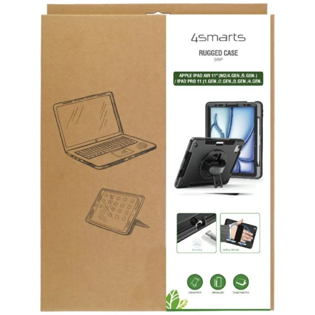 Чохол з тримачем 4smarts Rugged Case Grip для iPad Air 11