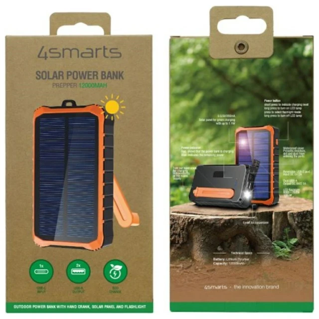 Powerbank 4smarts Prepper 12000mAh Grey (456633)