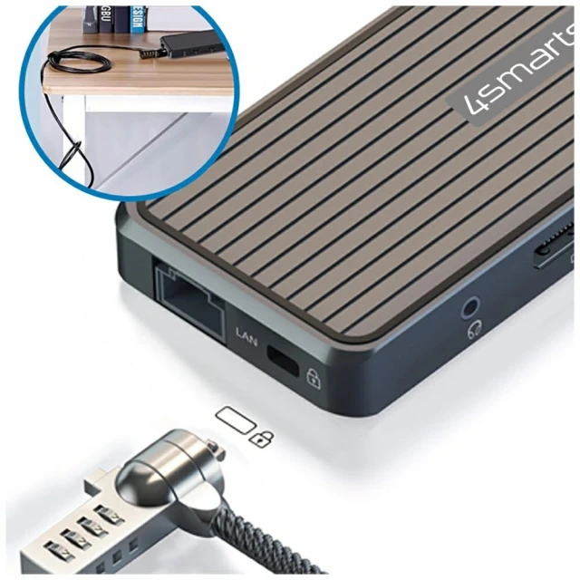 Док-станція 4smarts SmartDock 11в1 4xUSB-A/USB-C/RJ45/Audio/Mic/HDMI (540299)
