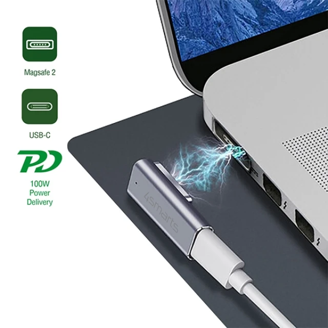 Адаптер 4smarts USB-C PD 100W MagSafe 2 (540466)