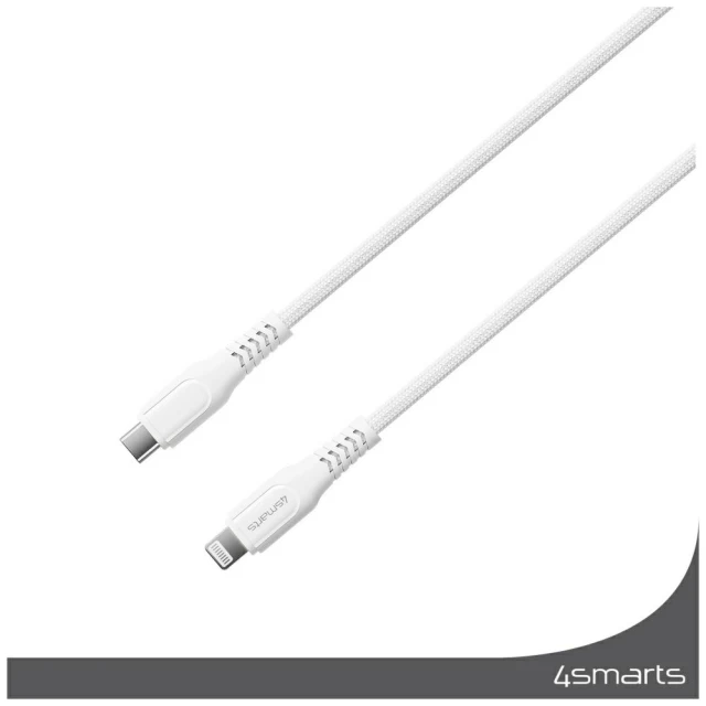 Кабель 4smarts Lightning to USB-C 30W 1.5m White (465592)