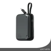Павербанк 4smarts Pocket 10000mAh 30W з вбудованим кабелем USB-C 15cm Grey (540699)