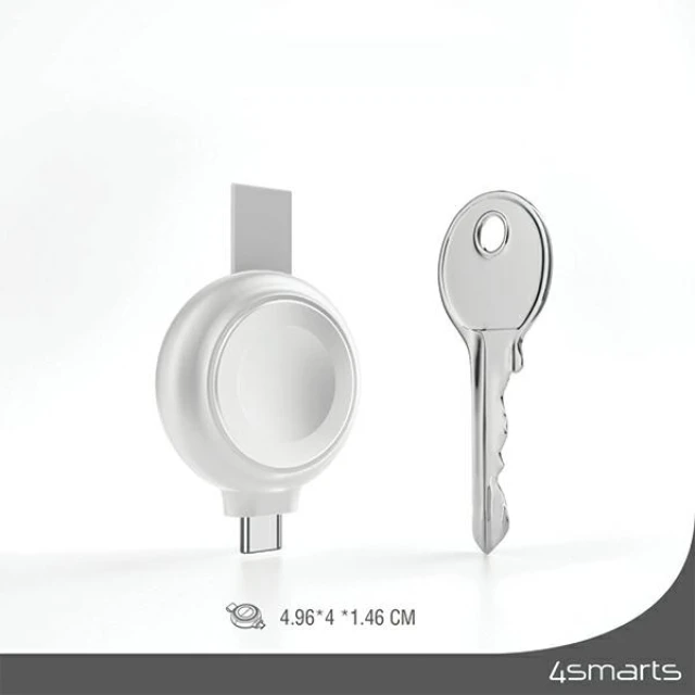 Зарядний пристрій 4smarts MFI Fast Charger для Apple Watch Silver (541000)